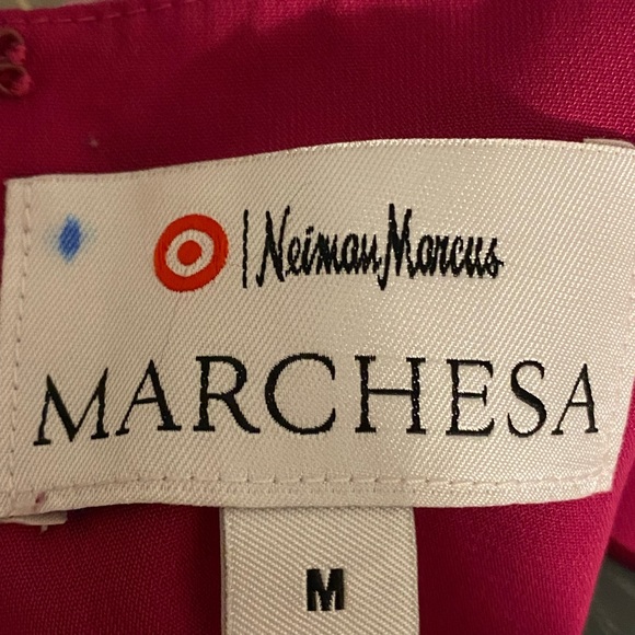 Neiman Marcus x Target Girls Marchesa Fuchsia Silk Poly Tulle Petals Dress M 7/8 - Picture 5 of 7